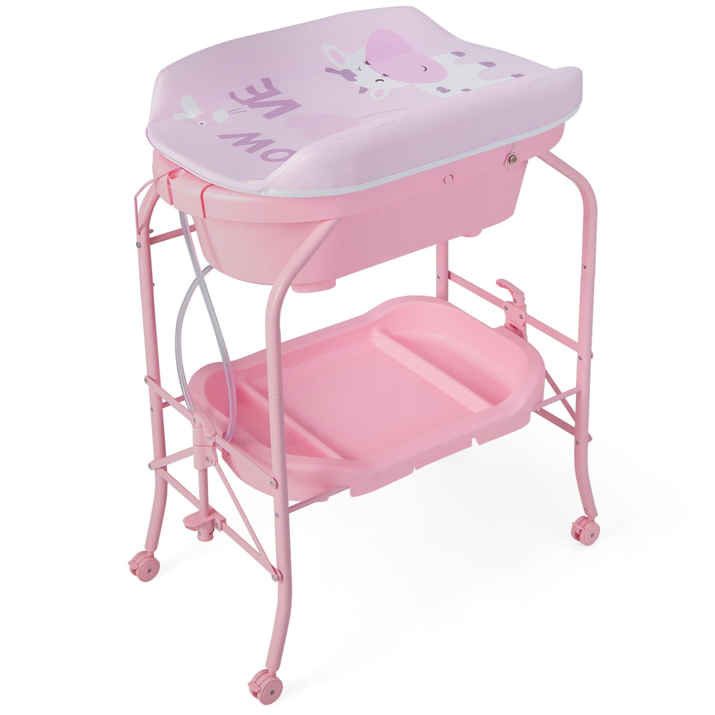 2-in-1 Foldable Baby Changing Table & Bathtub Station for ages 0 – 12 Months