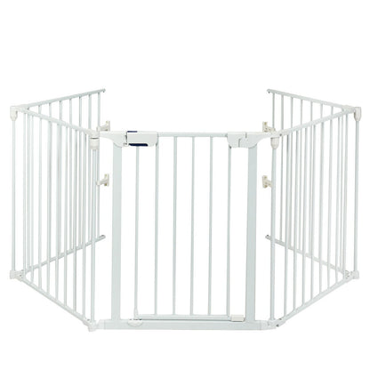5-Panel Baby Safety Playpen & Fireplace Barrier