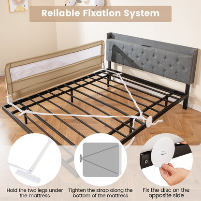 180cm Foldable Toddler Bed Rail Guard