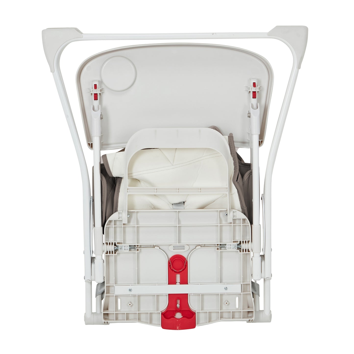 Hideaway Highchair with Compact Fold and Quilted Seat - Charcoal