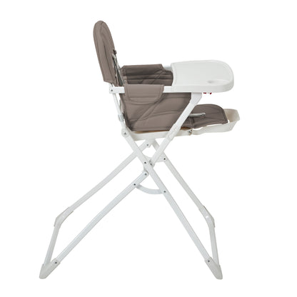 Hideaway Highchair with Compact Fold and Quilted Seat - Charcoal