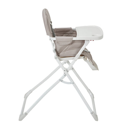 highchair, side view with tray attached