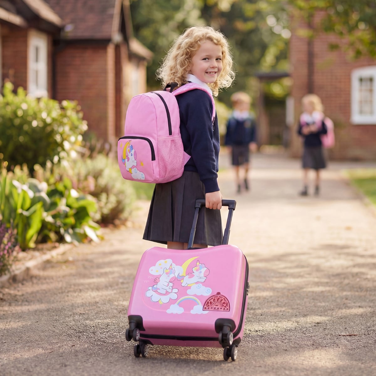 2-Piece Kids Luggage Set with Spinner Wheels