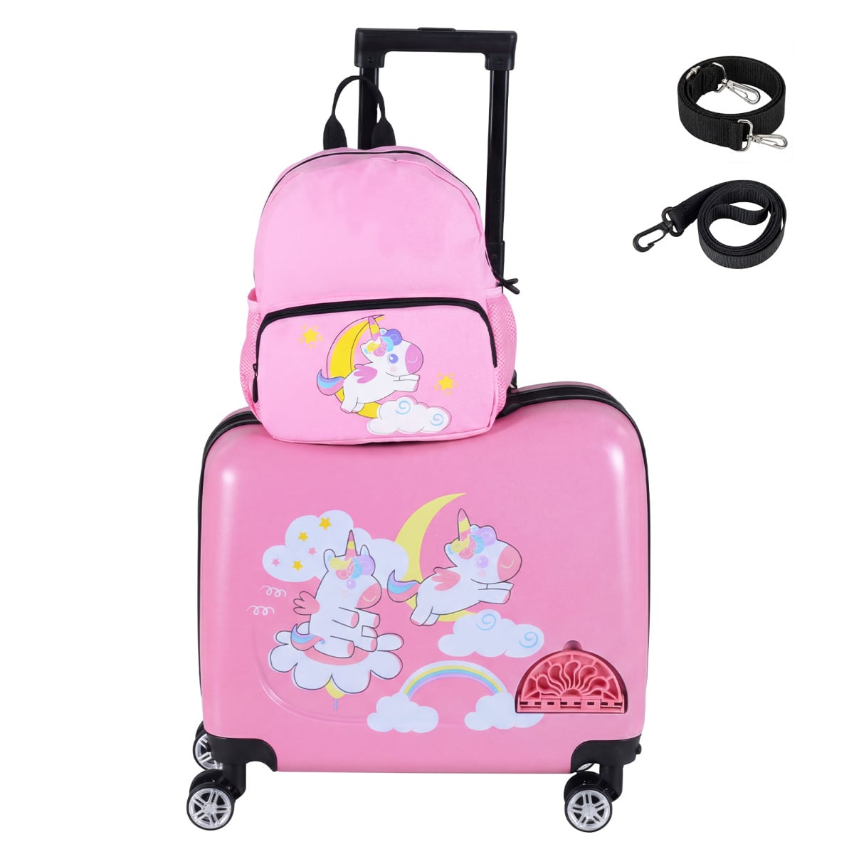 2-Piece Kids Luggage Set with Spinner Wheels