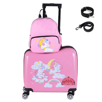 2-Piece Kids Luggage Set with Spinner Wheels
