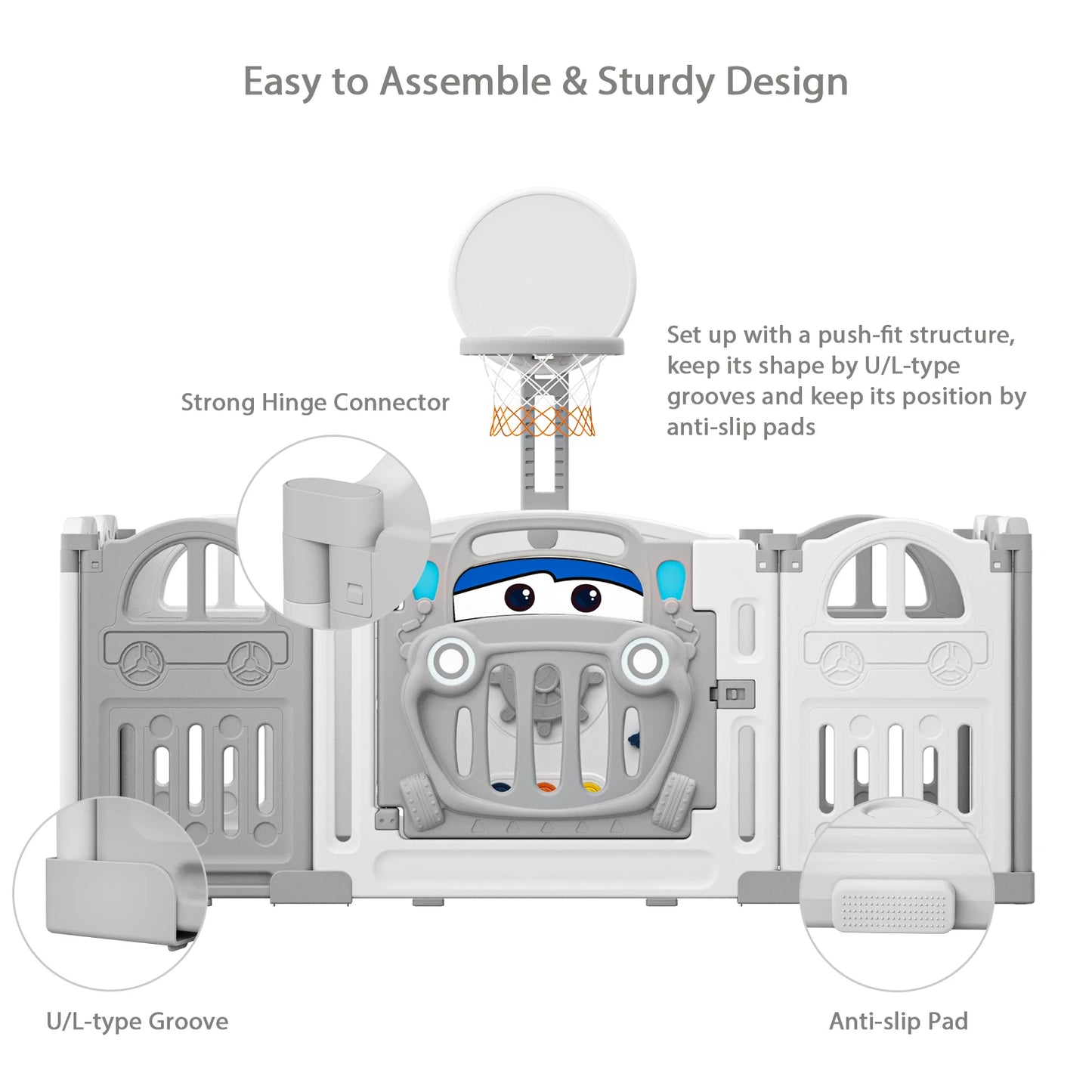 Foldable Travel Crib / Playpen Combo