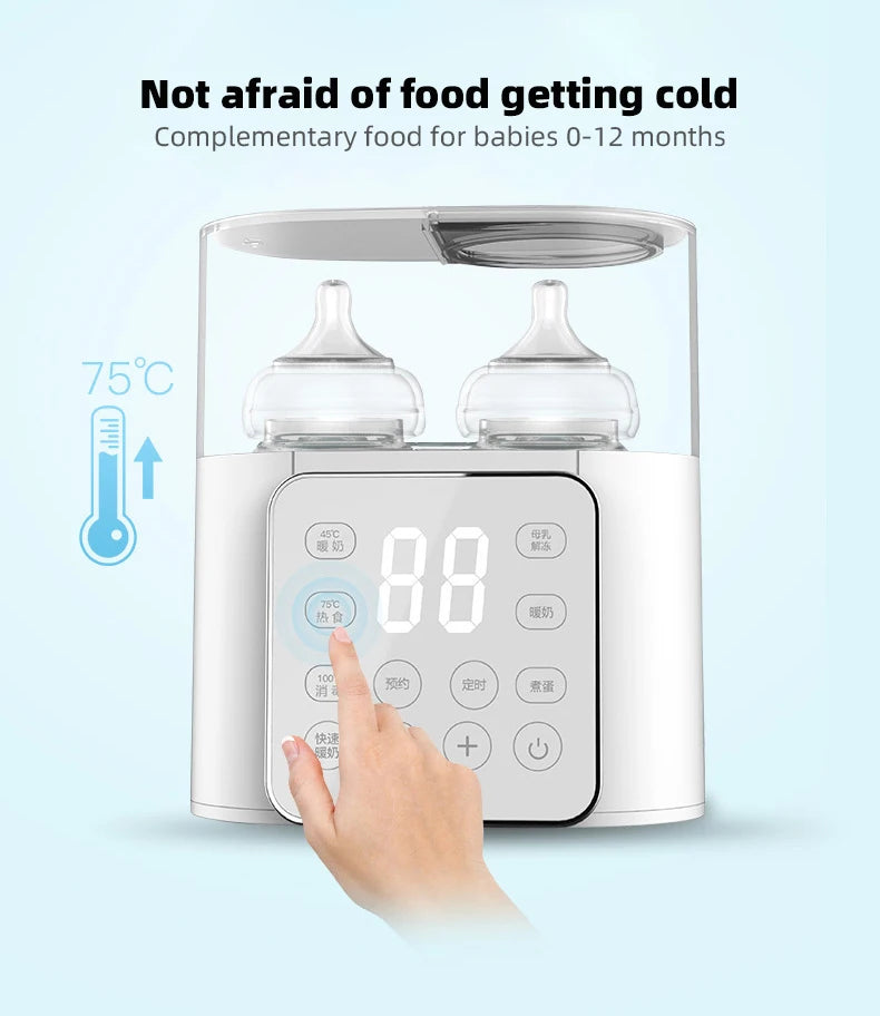 Smart Bottle Warmer & Sterilizer Combo (LCD temperature control) 