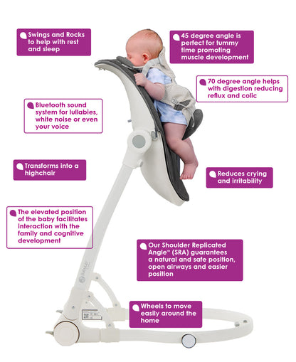 BabyUp® Colic & Reflux Support baby Seat for Improved Digestion