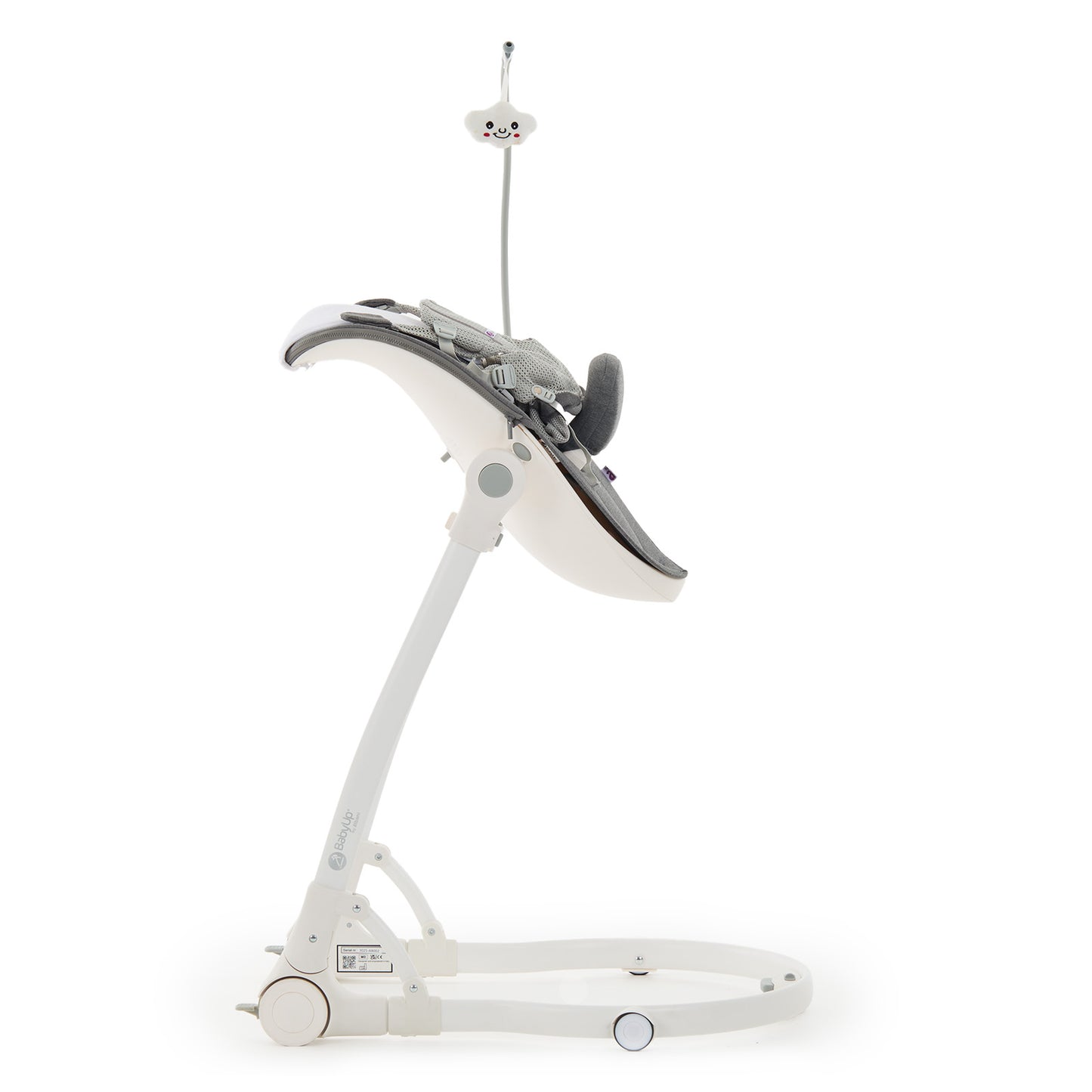 support seat stand, side view (no baby)