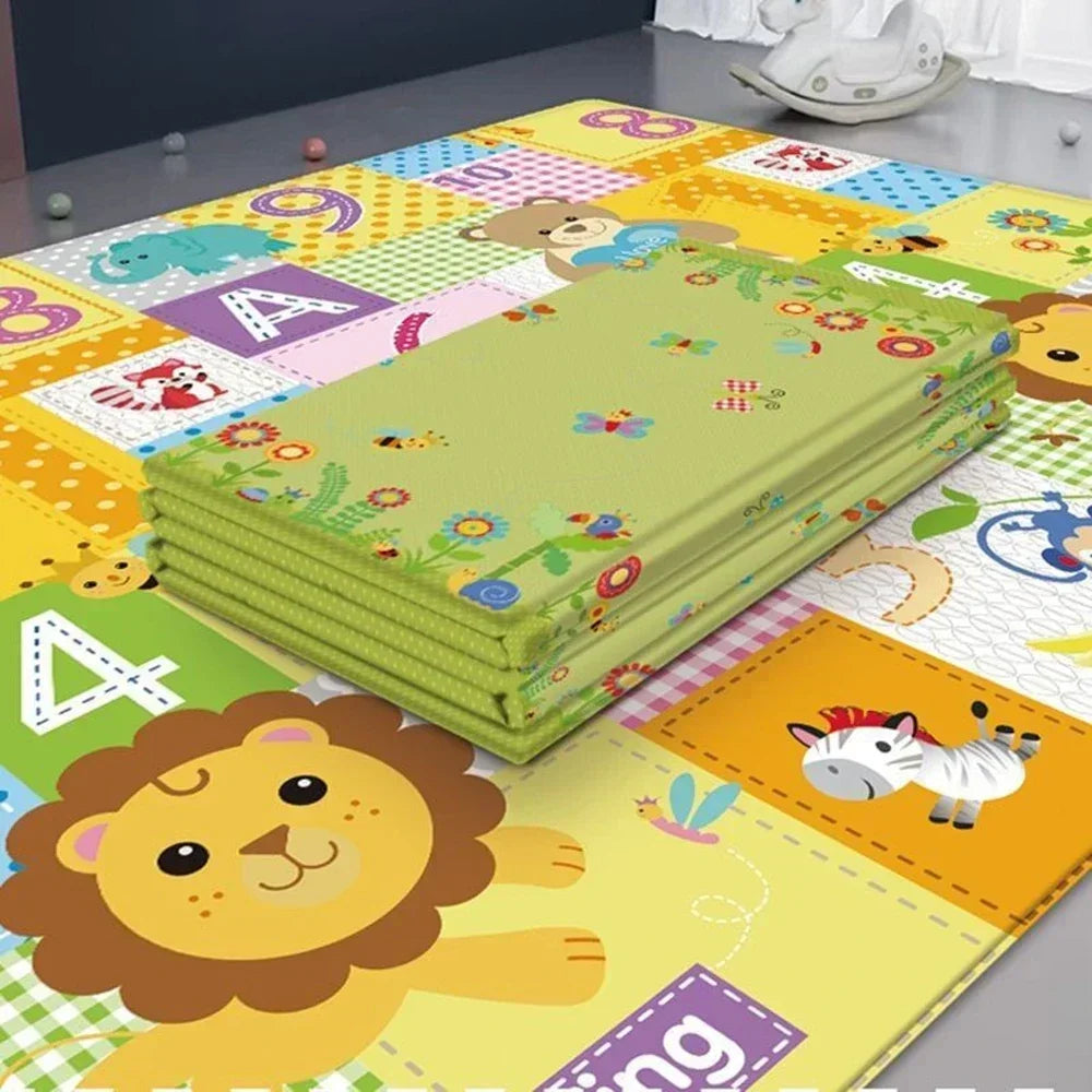 Foldable Foam Baby Play Mat (extra thick, waterproof, reversible) 