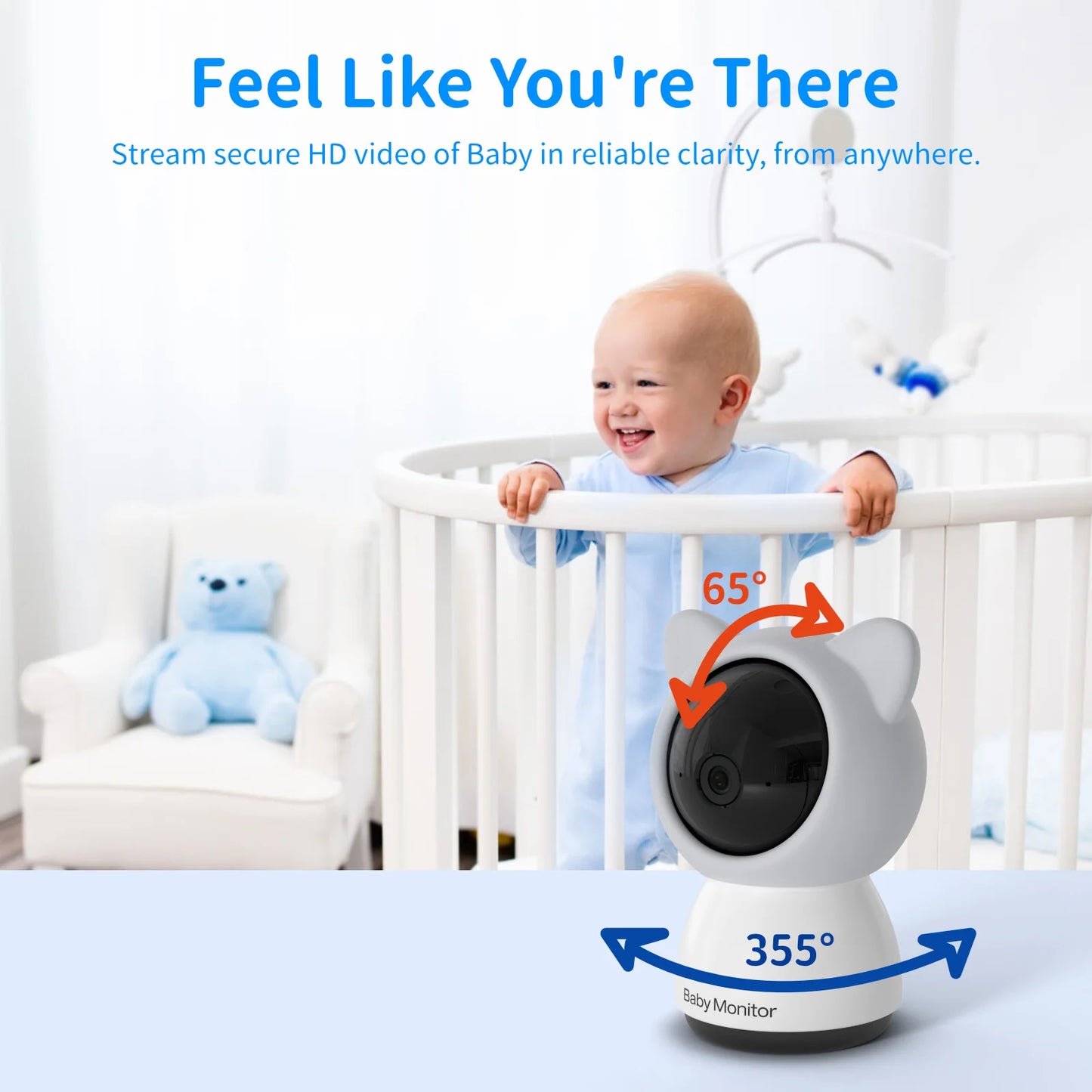 5" 3MP Baby Monitor Babyphone