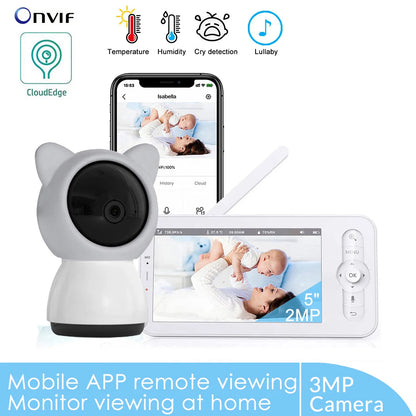 5" 3MP Baby Monitor Babyphone
