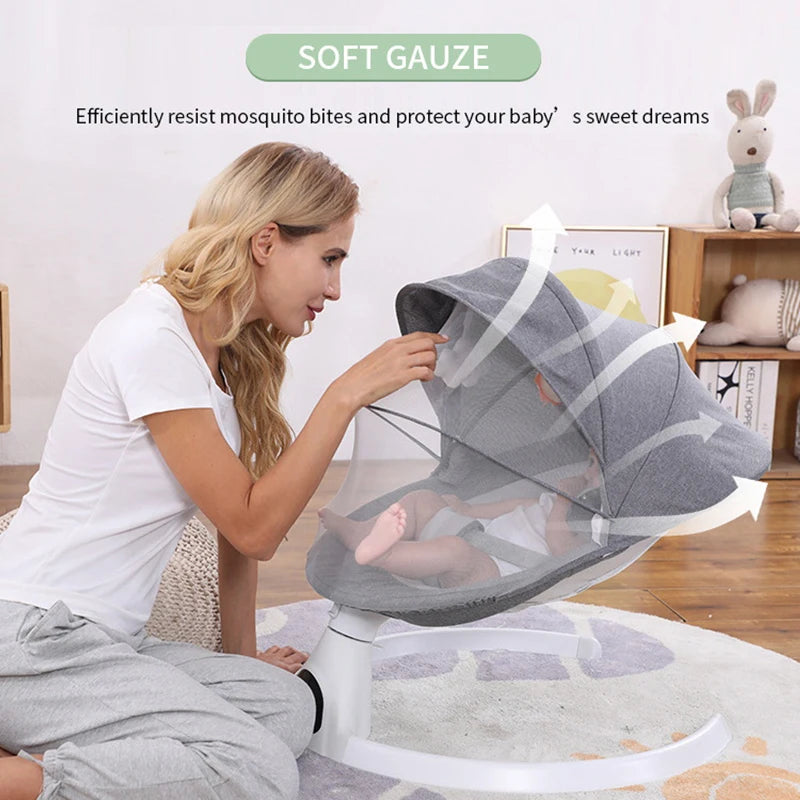 Electric Baby Swing Chair with Music + Remote Control