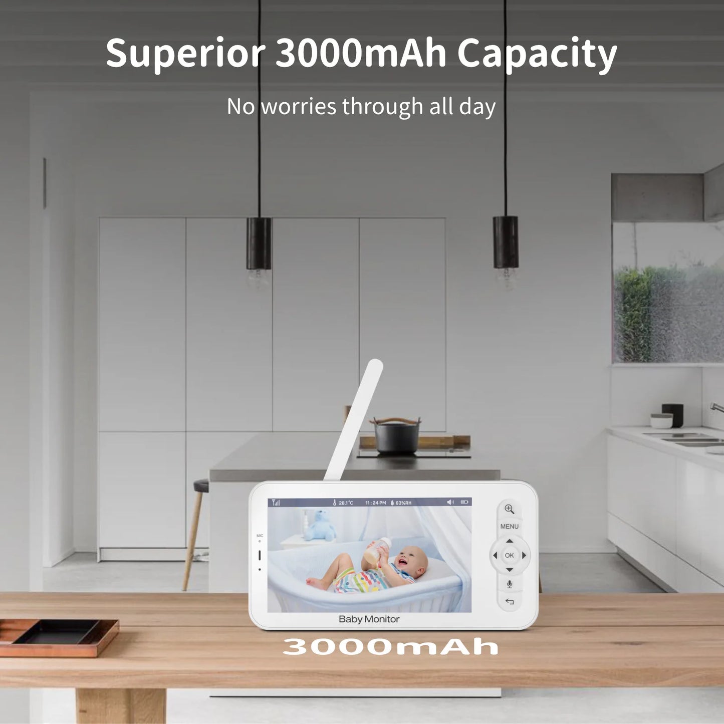 5" 3MP Baby Monitor Babyphone