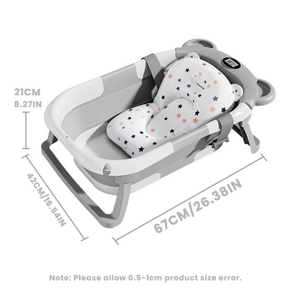 Foldable Baby Bath Tub (temperature sensor + drain design) 
