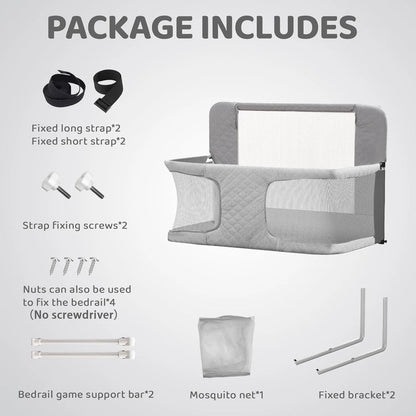 3-in-1 Folding Baby Crib – Portable Co-Sleeping Sleeper