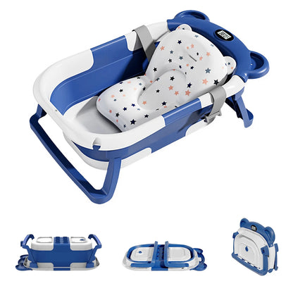Foldable Baby Bath Tub (temperature sensor + drain design) 
