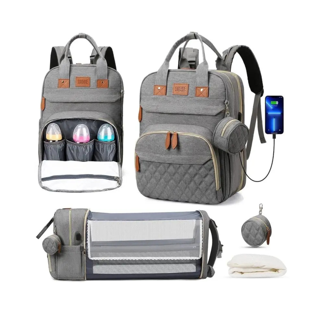 Portable Baby Changing Pad/ Backpack (with built-in storage pockets)