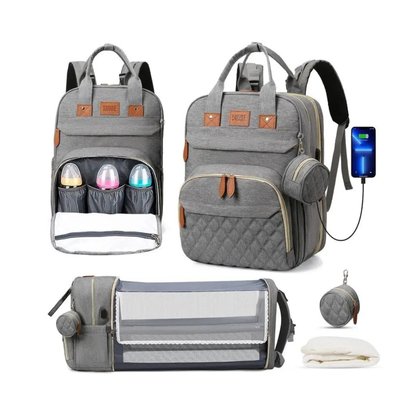 Portable Baby Changing Pad/ Backpack (with built-in storage pockets)