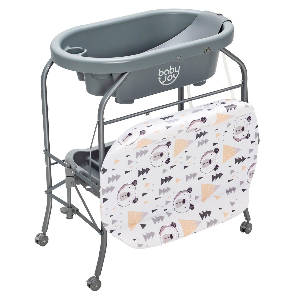 2-in-1 Foldable Baby Changing Table & Bathtub Station for ages 0 – 12 Months