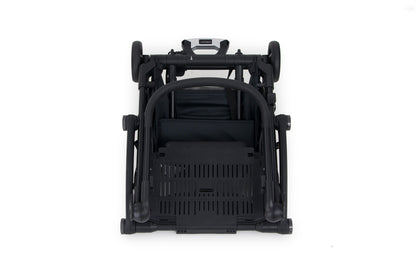 stroller folded, front view